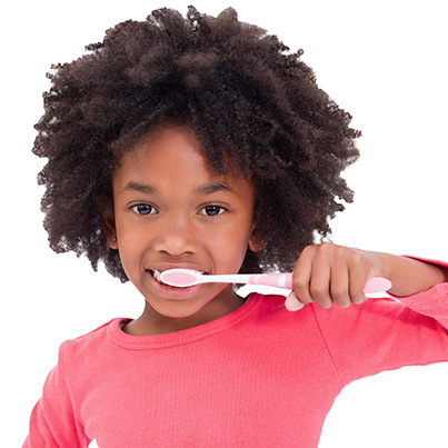 brushing and flossing